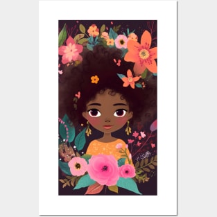 Little Fairy in the Floral Garden Posters and Art